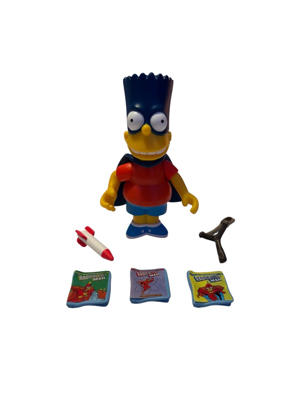 The Simpsons World of Springfield Bartman Action Figure Playmates Complete Set